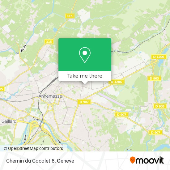 Chemin du Cocolet 8 map