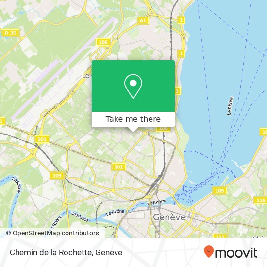 Chemin de la Rochette map