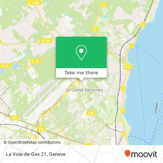 La Voie-de-Gex 21 map