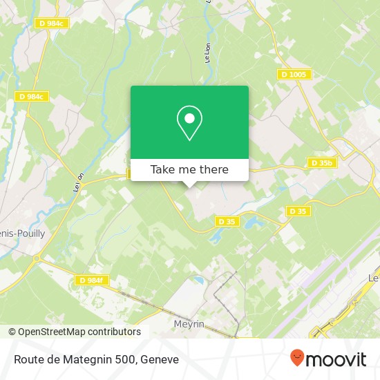 Route de Mategnin 500 map