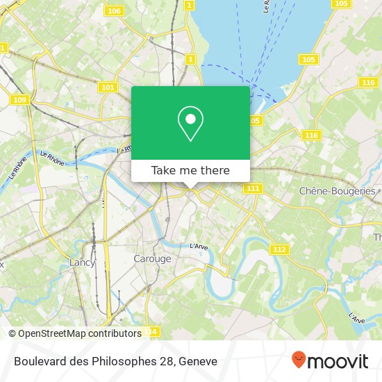 Boulevard des Philosophes 28 map