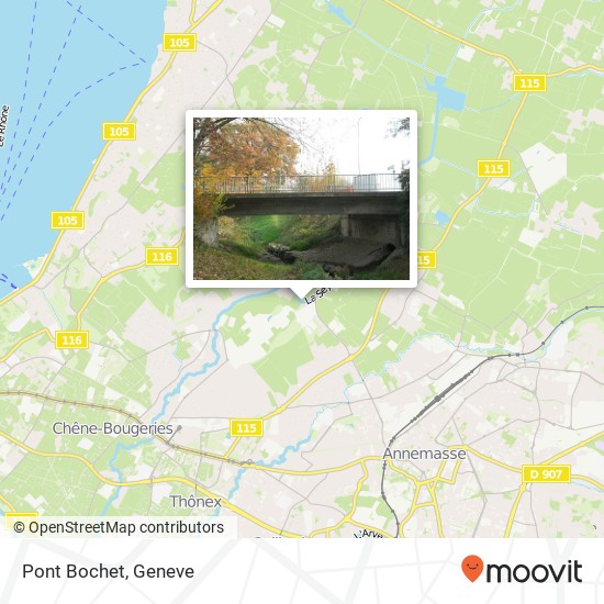 Pont Bochet Karte