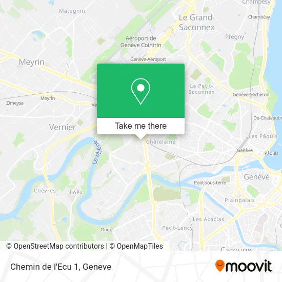 Chemin de l'Ecu 1 map