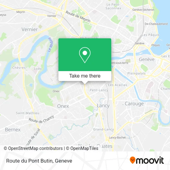 Route du Pont Butin map