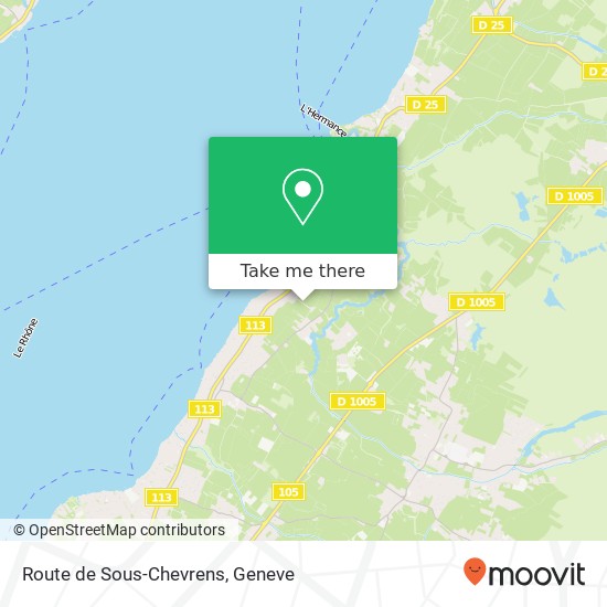 Route de Sous-Chevrens map