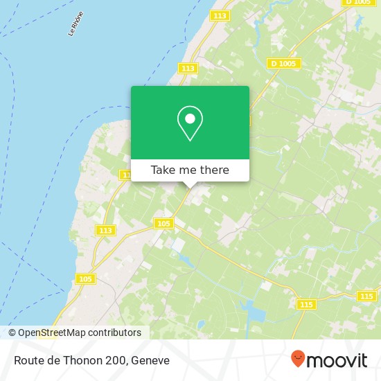 Route de Thonon 200 Karte