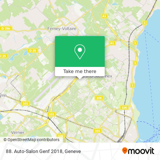 88. Auto-Salon Genf 2018 map