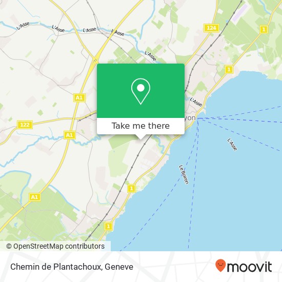 Chemin de Plantachoux map