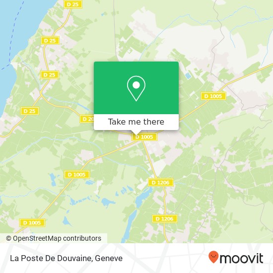 La Poste De Douvaine map