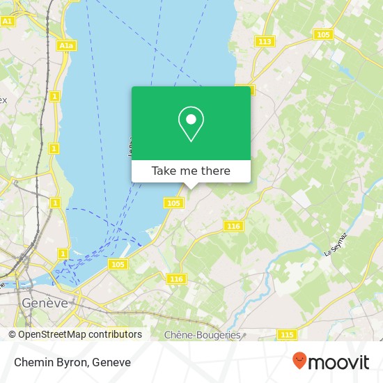 Chemin Byron map