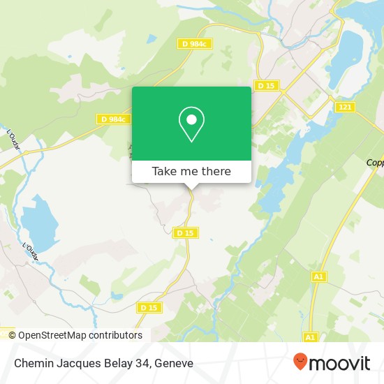 Chemin Jacques Belay 34 map