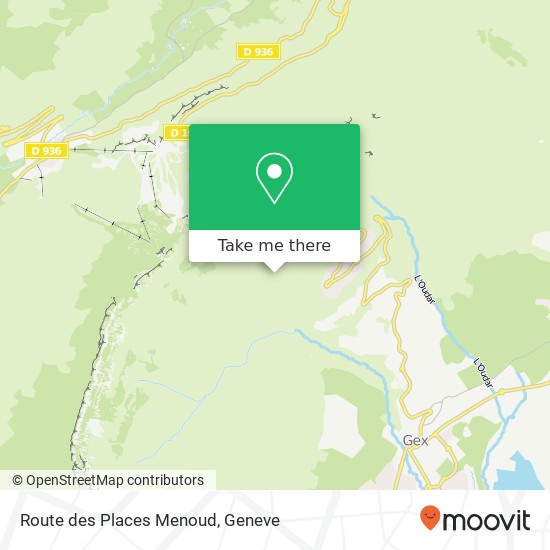 Route des Places Menoud Karte