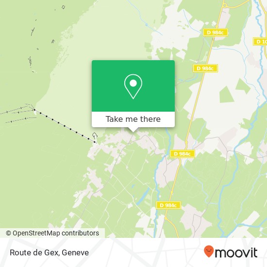 Route de Gex map