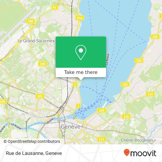 Rue de Lausanne map