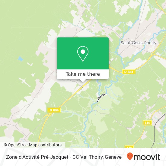 Zone d'Activité Pré-Jacquet - CC Val Thoiry map
