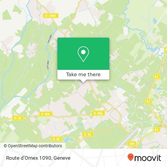 Route d'Ornex 1090 map