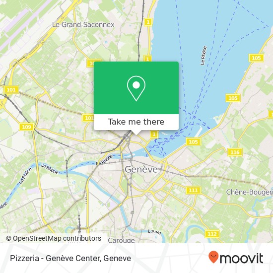 Pizzeria - Genève Center map