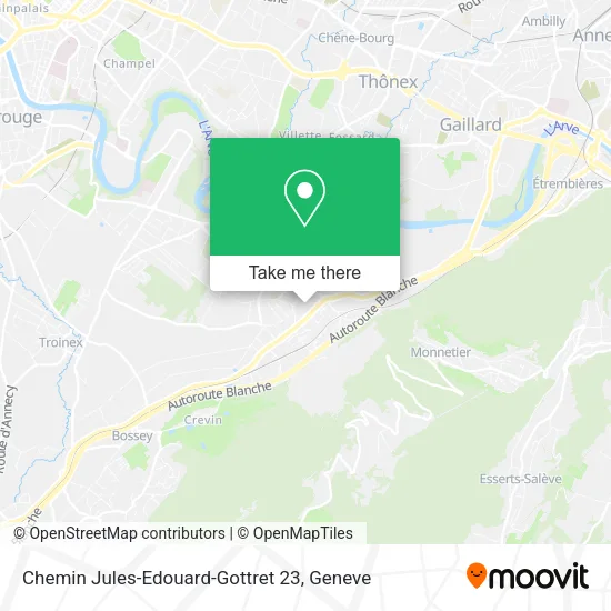 Chemin Jules-Edouard-Gottret 23 map