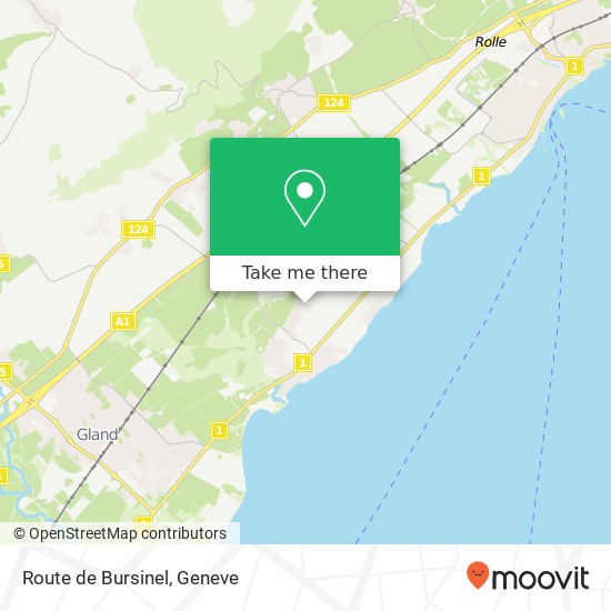 Route de Bursinel map