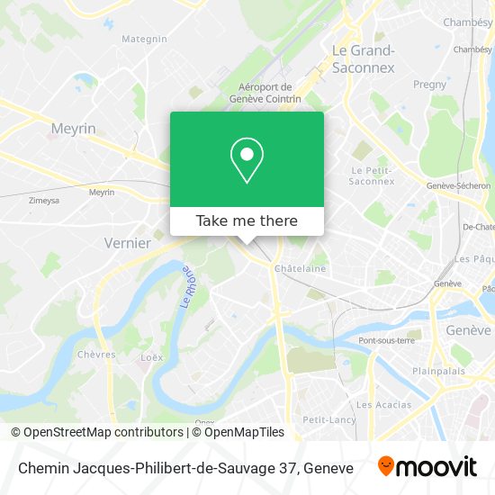 Chemin Jacques-Philibert-de-Sauvage 37 Karte