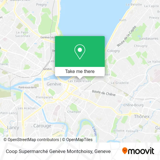Coop Supermarché Genève Montchoisy map