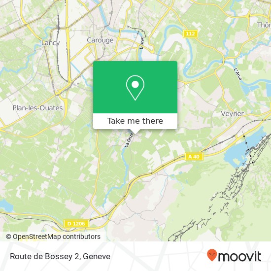 Route de Bossey 2 Karte