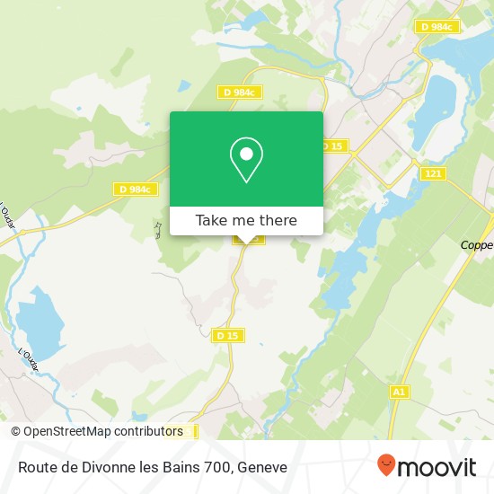 Route de Divonne les Bains 700 map