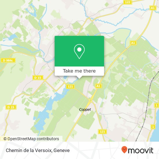 Chemin de la Versoix map