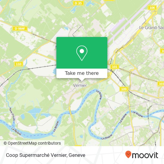 Coop Supermarché Vernier map