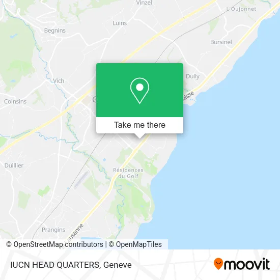 IUCN HEAD QUARTERS map