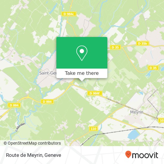 Route de Meyrin map
