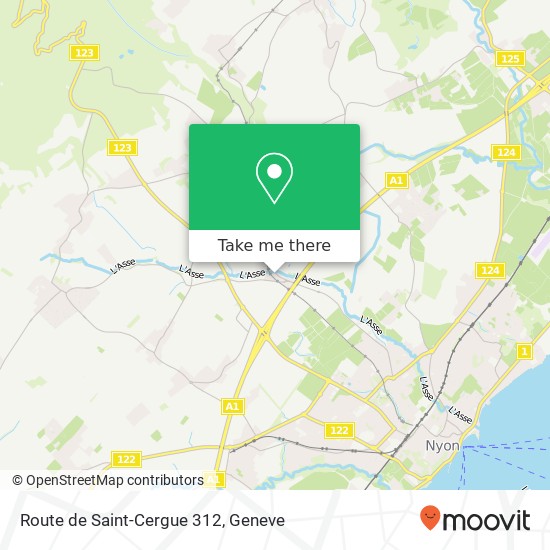 Route de Saint-Cergue 312 Karte