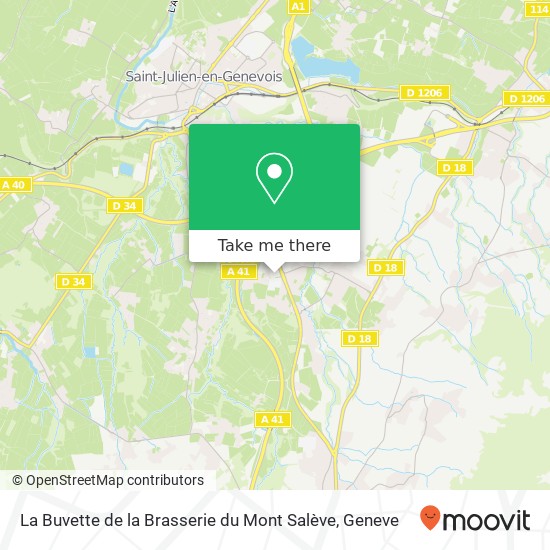 La Buvette de la Brasserie du Mont Salève Karte