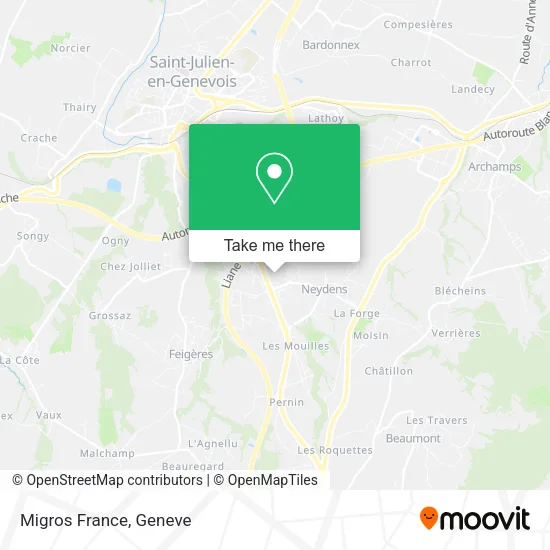 Migros France map