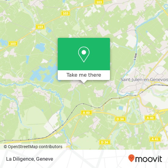La Diligence, Route de Crâche 74160 Saint-Julien-en-Genevois France map