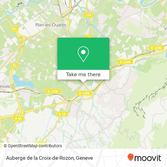 Auberge de la Croix-de-Rozon, Route d'Annecy 214 1257 Bardonnex map