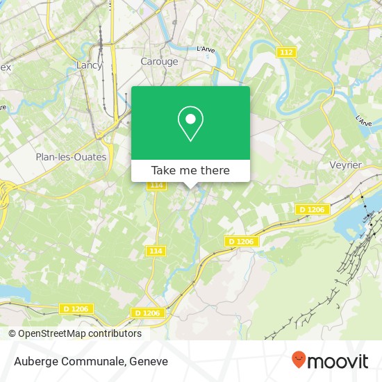 Auberge Communale, Chemin de la Fondelle 16 1256 Troinex Karte