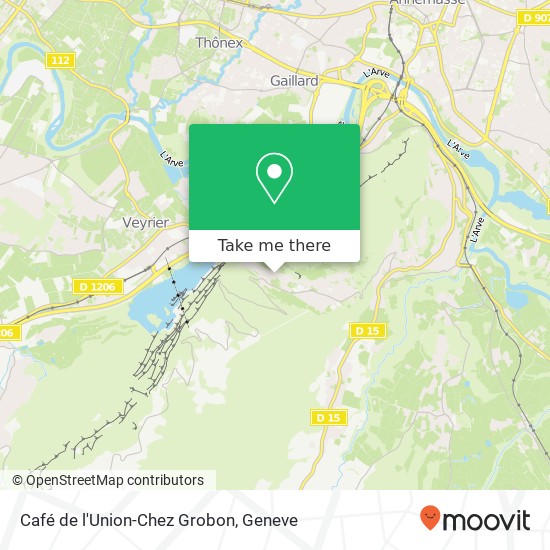 Café de l'Union-Chez Grobon, 569 Route des 2 Salèves 74560 Monnetier-Mornex map