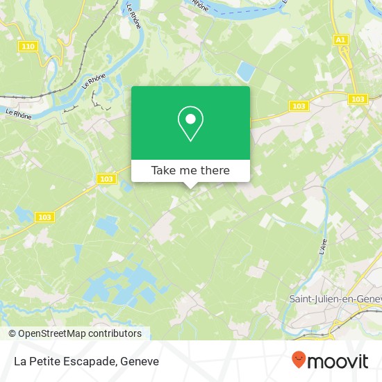 La Petite Escapade, Route de Laconnex 100 1287 Laconnex Karte