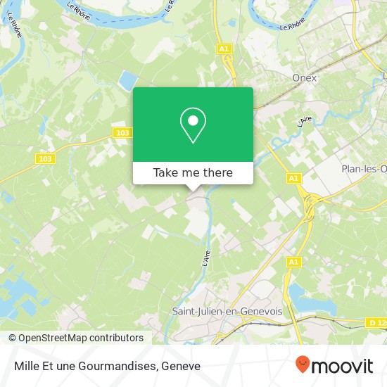 Mille Et une Gourmandises, Route de Soral 121 1233 Bernex map