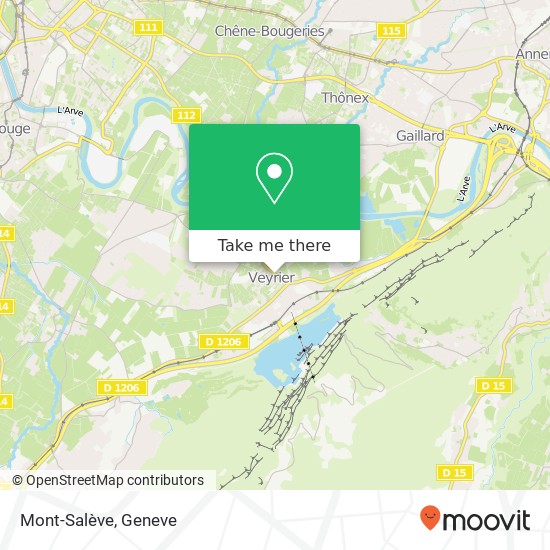 Mont-Salève, Place de l'Eglise 31 1255 Veyrier map