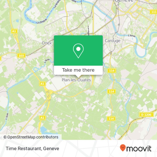 Time Restaurant, Route de Saint-Julien 127 1228 Plan-les-Ouates Karte