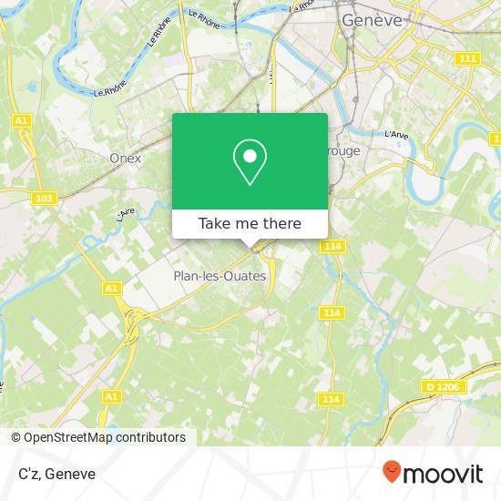 C'z, Avenue des Communes-Réunies 94 1212 Lancy map