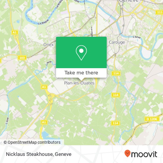 Nicklaus Steakhouse, Route de Saint-Julien 127 1228 Plan-les-Ouates map