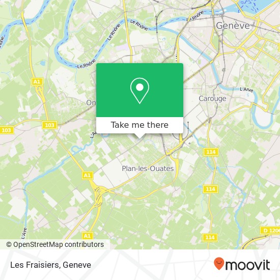 Les Fraisiers, Avenue du Curé Baud 84 1212 Lancy map