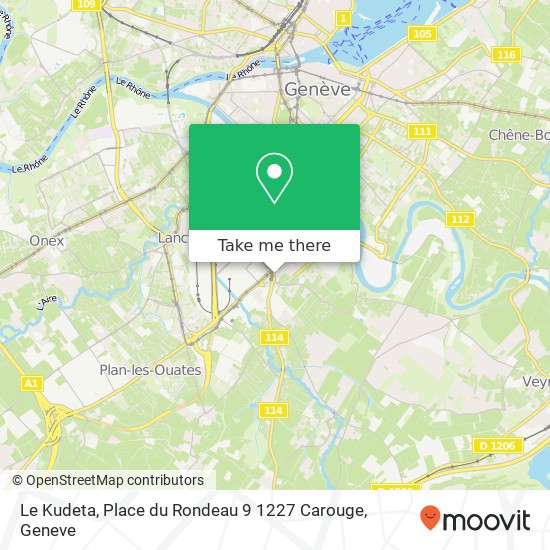 Le Kudeta, Place du Rondeau 9 1227 Carouge map