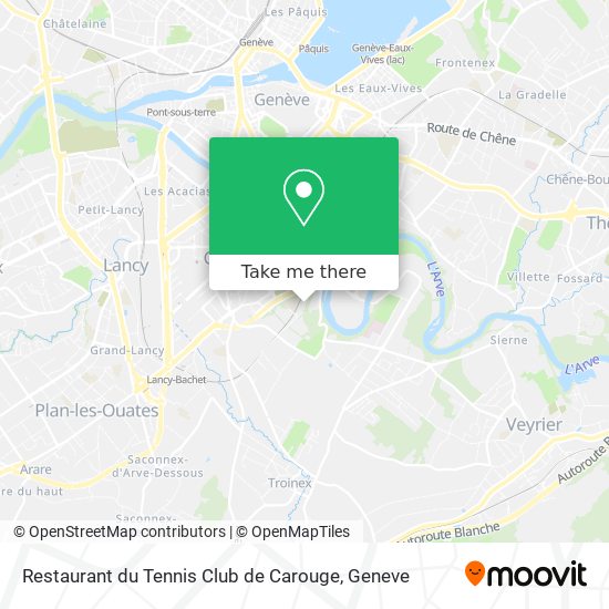 Restaurant du Tennis Club de Carouge map