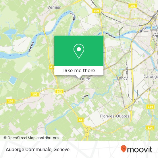 Auberge Communale, Route de Loëx 18 1213 Onex map