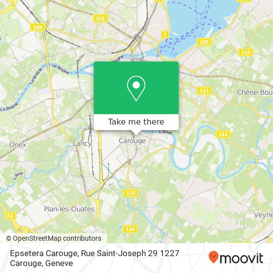 Epsetera Carouge, Rue Saint-Joseph 29 1227 Carouge map