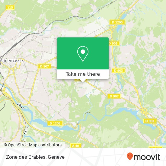 Zone des Erables map